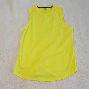 Bright Yellow Sleeveless tank Top small